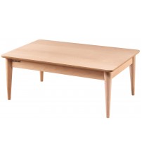 Masifart Aurillia Kasalı Retro Orta Sehpa Cilasız Ham