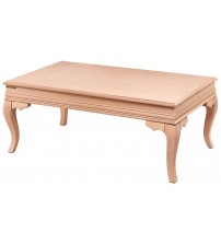 Masifart Filadel Rustik Orta Sehpa Cilasız Ham