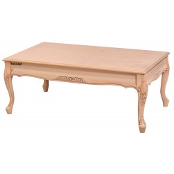 Masifart Pater Nil Lükens Oymalı Orta Sehpa Cilasız Ham