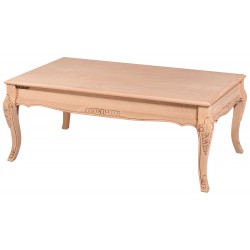 Masifart Ovis Nil Rustik Oymalı Orta Sehpa Cilasız Ham