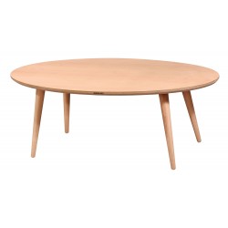 Masifart Valens Oval Retro Orta Sehpa Cilasız Ham