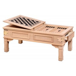 Masifart Decio Rustik Tavla Sehpa Cilasız Ham