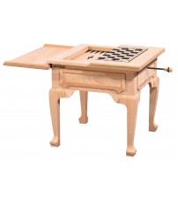 Masifart Gustel Kapaklı Küçük Tavla Sehpa Cilasız Ham