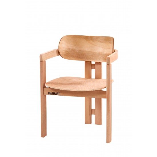 Masifart Jovia Nıght Sandalye Cilasız Ham