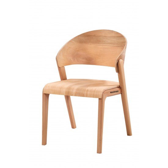 Masifart Presil Zendora Sandalye Cilasız Ham