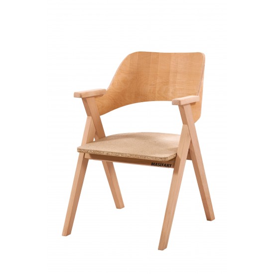 Masifart Septim Santana Sandalye Cilasız Ham