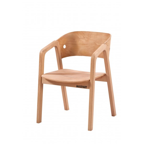 Masifart Tosia Omurga Sandalye Cilasız Ham