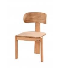 Masifart Albert Piramit Sandalye Cilasız Ham