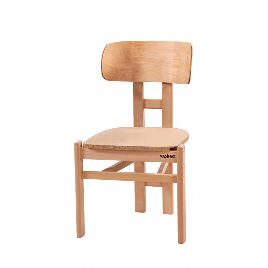 Masifart Aurolina Bukle Sandalye Cilasız Ham