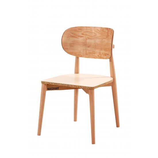 Masifart Gennadi Polo Sandalye Cilasız Ham