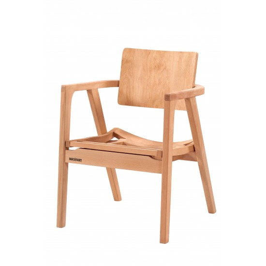 Masifart Orabil Papel U Sandalye Cilasız Ham