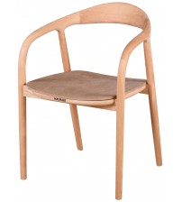 Masifart Albine Yılan Sandalye Cilasız Ham