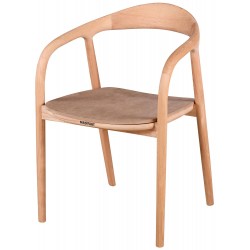 Masifart Albine Yılan Sandalye Cilasız Ham