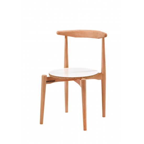 Masifart Angelic Koç Sandalye Cilasız Ham