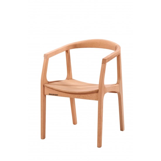 Masifart Aurora Nova Sandalye Cilasız Ham