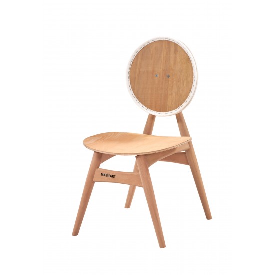 Masifart Everist Rozet Sandalye Cilasız Ham