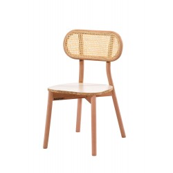 Masifart Junior Hasırlı Paris Sandalye Cilasız Ham