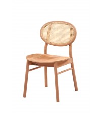 Masifart Prisca Hasırlı Miami Sandalye Cilasız Ham