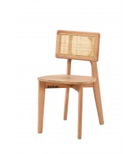 Masifart Gillian İnce Hasırlı Zion Sandalye Cilasız Ham