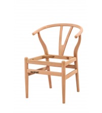 Masifart Justo Danish Sandalye Cilasız Ham