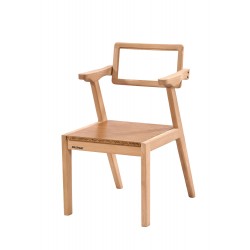 Masifart Albus Zen Sandalye Cilasız Ham