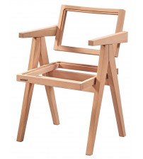 Masifart Canna Luna Sandalye Cilasız Ham