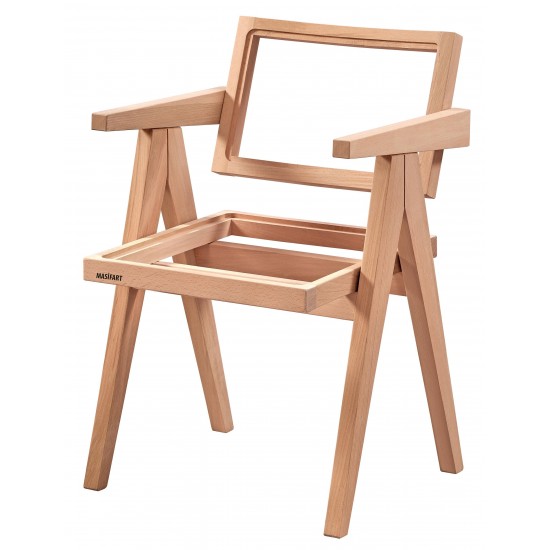 Masifart Canna Luna Sandalye Cilasız Ham