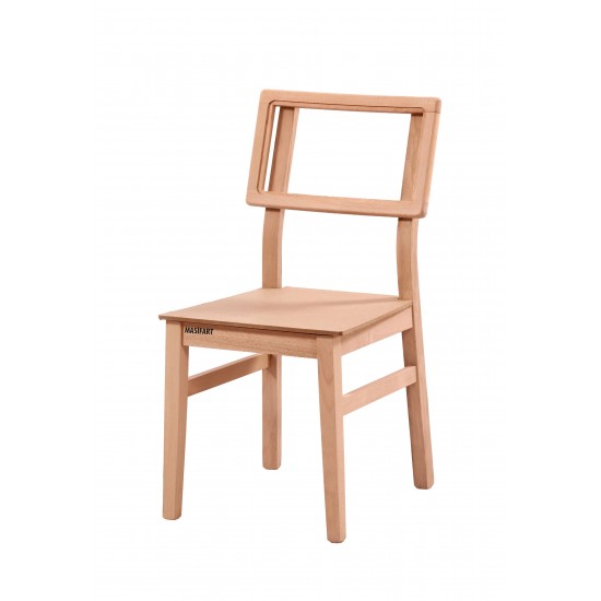 Masifart Justus Lizbon Sandalye Cilasız Ham