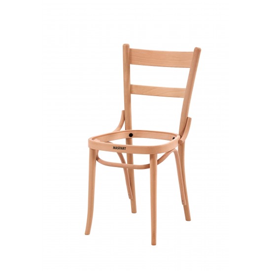 Masifart Lucili Efes Döşemeli Sandalye Cilasız Ham