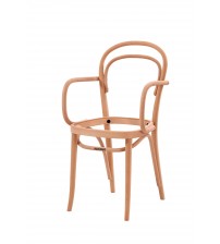 Masifart Abundi Yay Kollu Döşemeli Sandalye Cilasız Ham