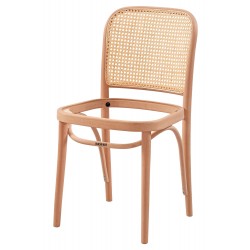 Masifart Avgustin Hasırlı Petek Döşemeli Sandalye Cilasız Ham