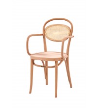 Masifart Faust Hasırlı Kollu Güneş Sandalye Cilasız Ham