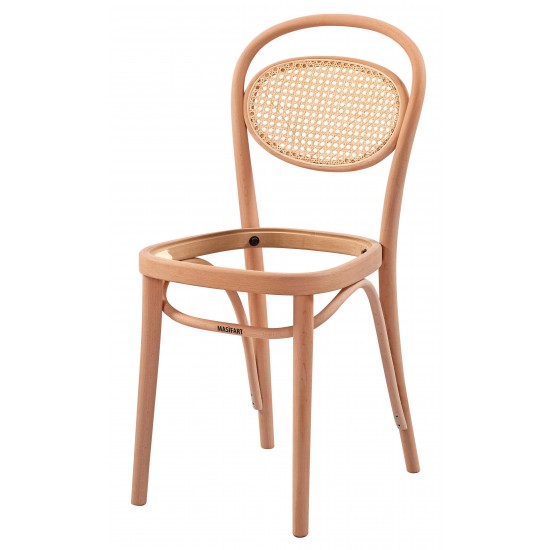 Masifart Giusti Hasırlı Güneş Döşemeli Sandalye Cilasız Ham