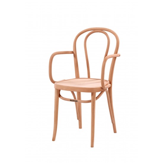 Masifart Aldyne Vazo Kollu Sandalye Cilasız Ham