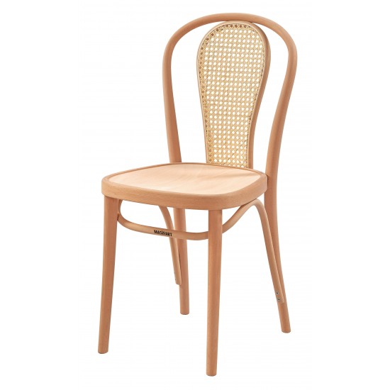 Masifart Antoni Hasırlı Vazo Sandalye Cilasız Ham