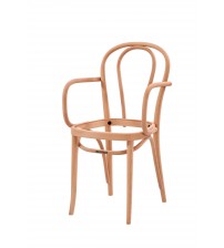 Masifart Avila Vazo Kollu Döşemeli Sandalye Cilasız Ham