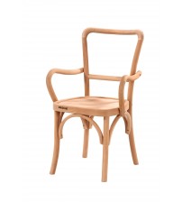 Masifart Damina Lüks Tonet Kollu Sandalye Cilasız Ham