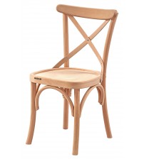 Masifart Lucjusz Tonet Çapraz Sandalye Cilasız Ham