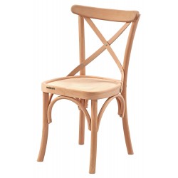 Masifart Lucjusz Tonet Çapraz Sandalye Cilasız Ham