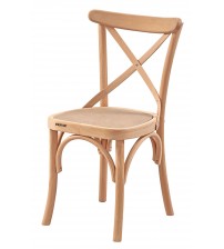 Masifart Ovis Tonet Çapraz Döşemeli Sandalye Cilasız Ham