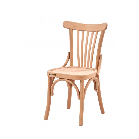 Masifart Viviano Çıtalı Tonet Sandalye Cilasız Ham