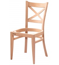 Masifart Agrippi Lüks Çarpı Sandalye Cilasız Ham