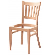 Masifart Auriol Lüks Çıtalı Sandalye Cilasız Ham