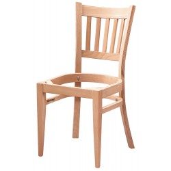 Masifart Auriol Lüks Çıtalı Sandalye Cilasız Ham