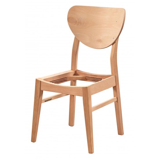 Masifart Libor Konik Papel Sandalye Cilasız Ham