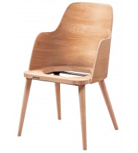 Masifart Ponth Papel Luppo Kollu Sandalye Cilasız Ham