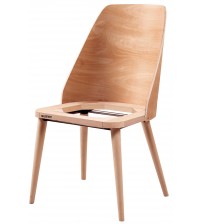 Masifart Ailpein Papel Yarmalı Sandalye Cilasız Ham