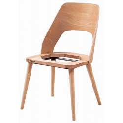 Masifart Euryale Papel Alis Küçük Sandalye Cilasız Ham