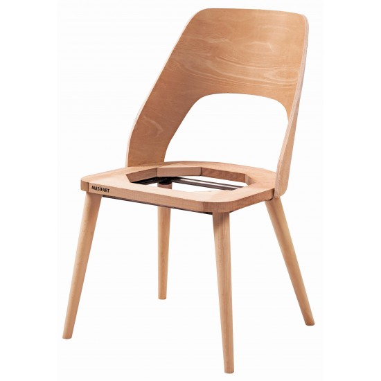 Masifart Euryale Papel Alis Küçük Sandalye Cilasız Ham