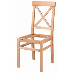 Masifart Linnae Çapraz Döşemeli Sandalye Cilasız Ham